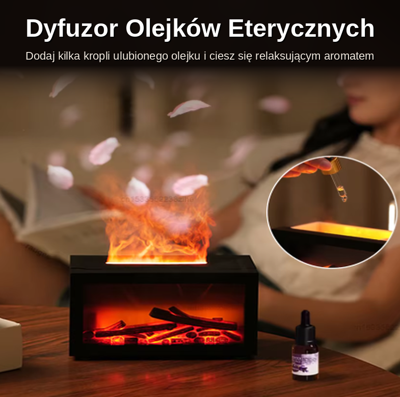 Dyfuzor olejków eterycznych Płomyk z kroplomierzem