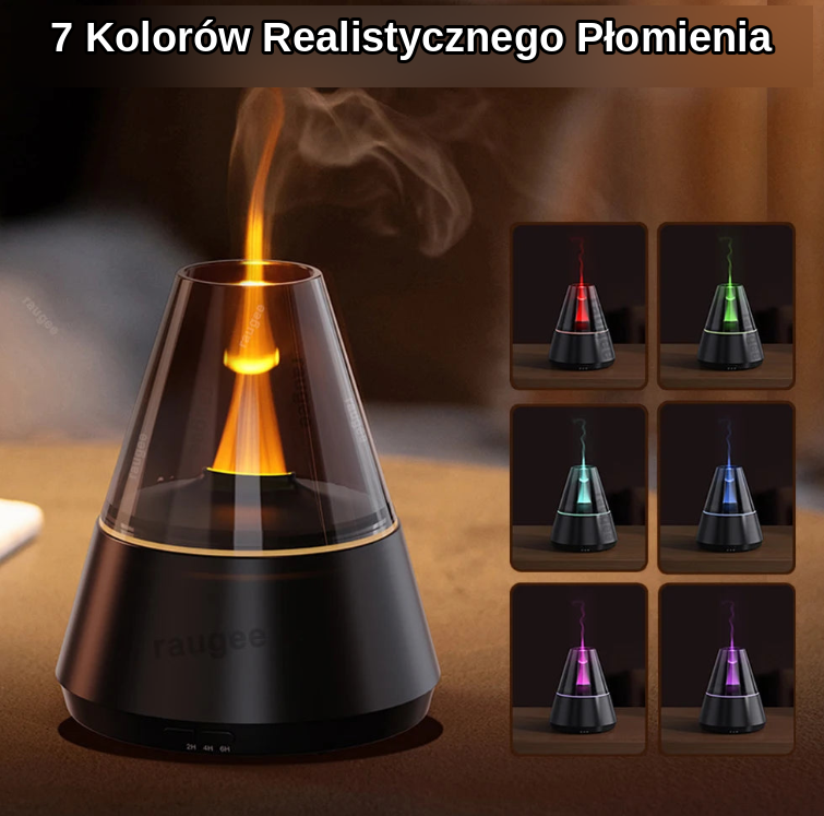 Mini Nawilżacz Powietrza USB — Dyfuzor Zapachowy do Aromaterapii z Kolorową Lampką Nocną