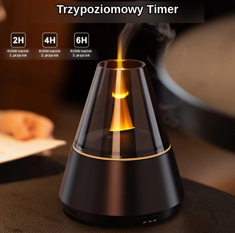 Mini Nawilżacz Powietrza USB — Dyfuzor Zapachowy do Aromaterapii z Kolorową Lampką Nocną