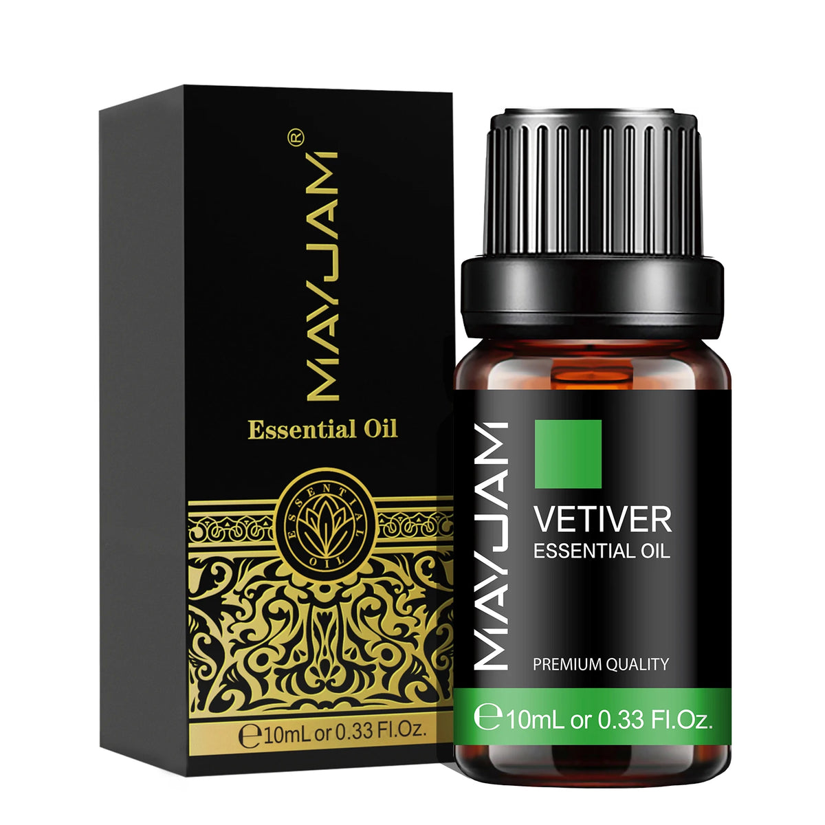 Olejek Eteryczny MAYJAM 10ML — Zapachowy Olejek do Aromaterapii (Lawenda, Jaśmin, Eukaliptus, Wanilia, Drzewo Sandałowe, Bergamotka, Rozmaryn, Cytronela, Cynamon)