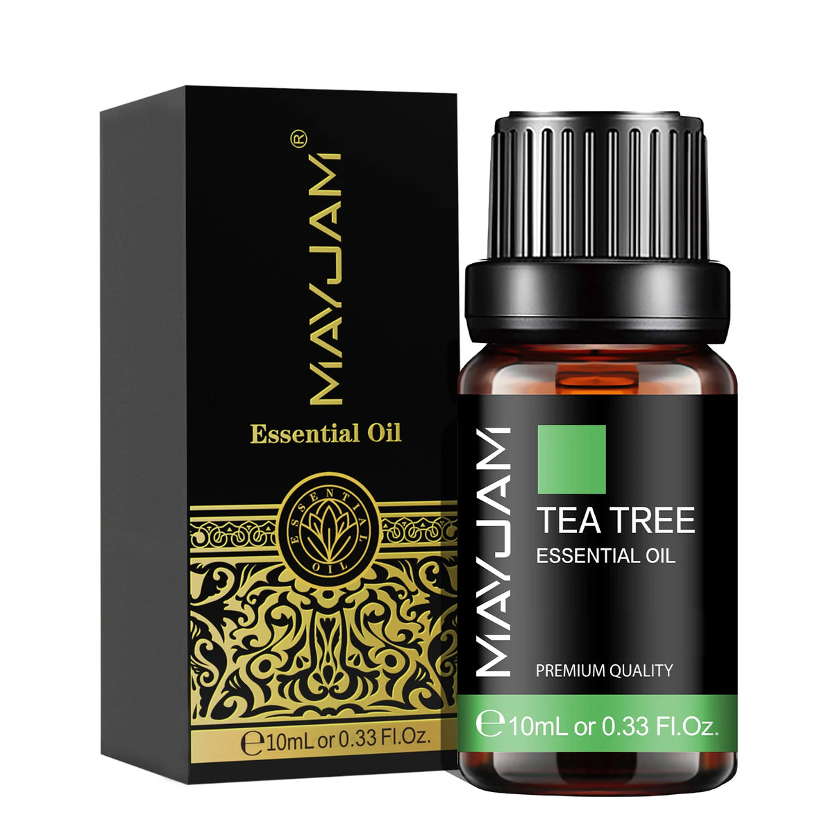 Olejek Eteryczny MAYJAM 10ML — Zapachowy Olejek do Aromaterapii (Lawenda, Jaśmin, Eukaliptus, Wanilia, Drzewo Sandałowe, Bergamotka, Rozmaryn, Cytronela, Cynamon)