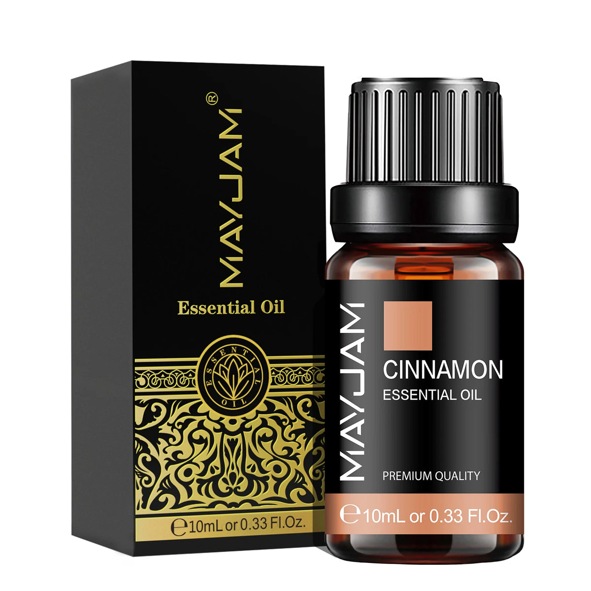 Olejek Eteryczny MAYJAM 10ML — Zapachowy Olejek do Aromaterapii (Lawenda, Jaśmin, Eukaliptus, Wanilia, Drzewo Sandałowe, Bergamotka, Rozmaryn, Cytronela, Cynamon)
