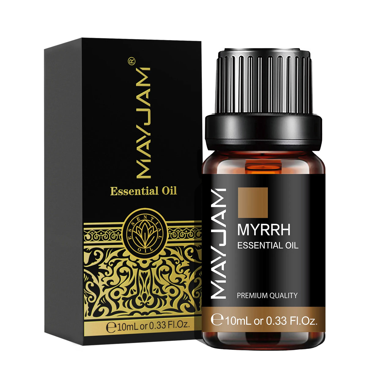 Olejek Eteryczny MAYJAM 10ML — Zapachowy Olejek do Aromaterapii (Lawenda, Jaśmin, Eukaliptus, Wanilia, Drzewo Sandałowe, Bergamotka, Rozmaryn, Cytronela, Cynamon)