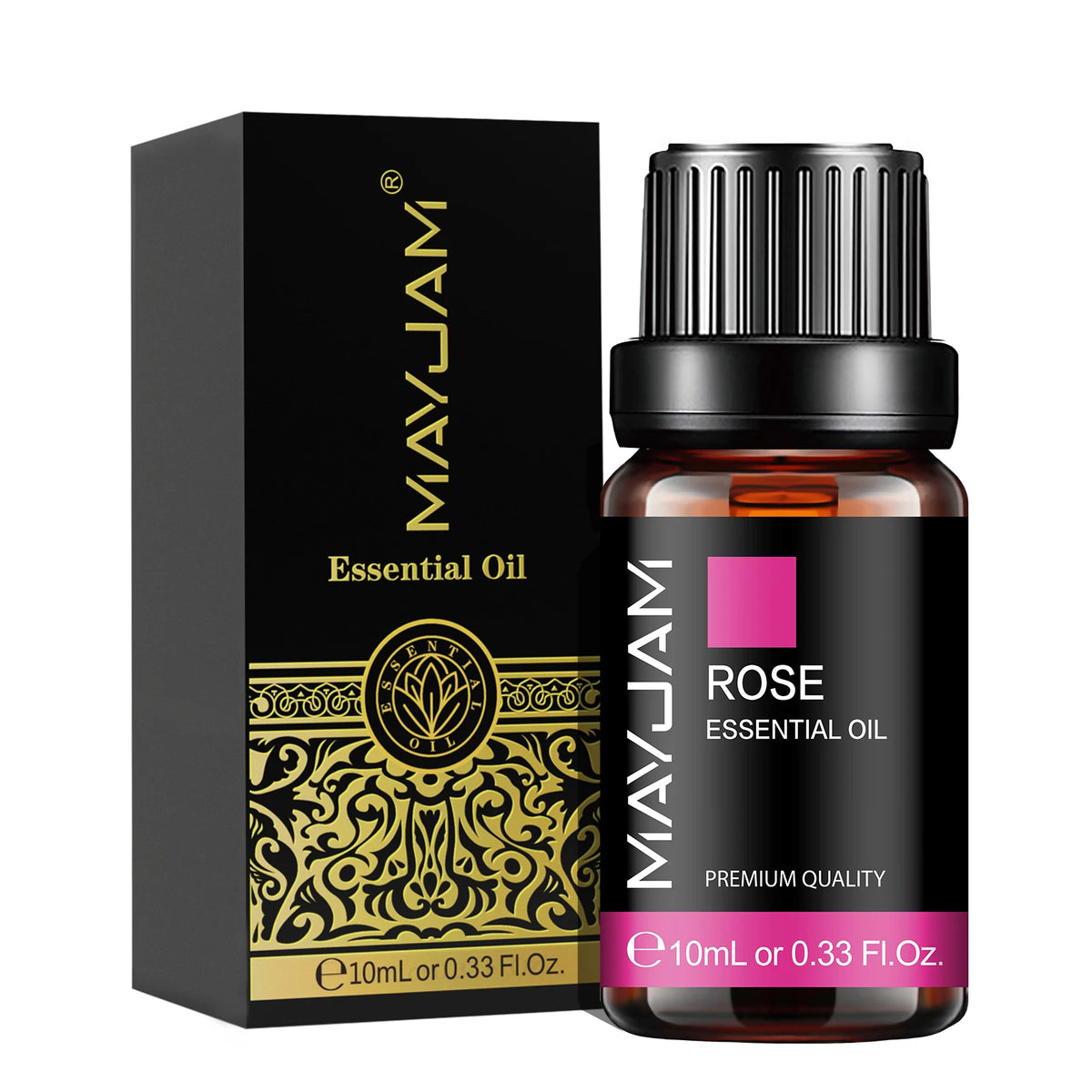 Olejek Eteryczny MAYJAM 10ML — Zapachowy Olejek do Aromaterapii (Lawenda, Jaśmin, Eukaliptus, Wanilia, Drzewo Sandałowe, Bergamotka, Rozmaryn, Cytronela, Cynamon)