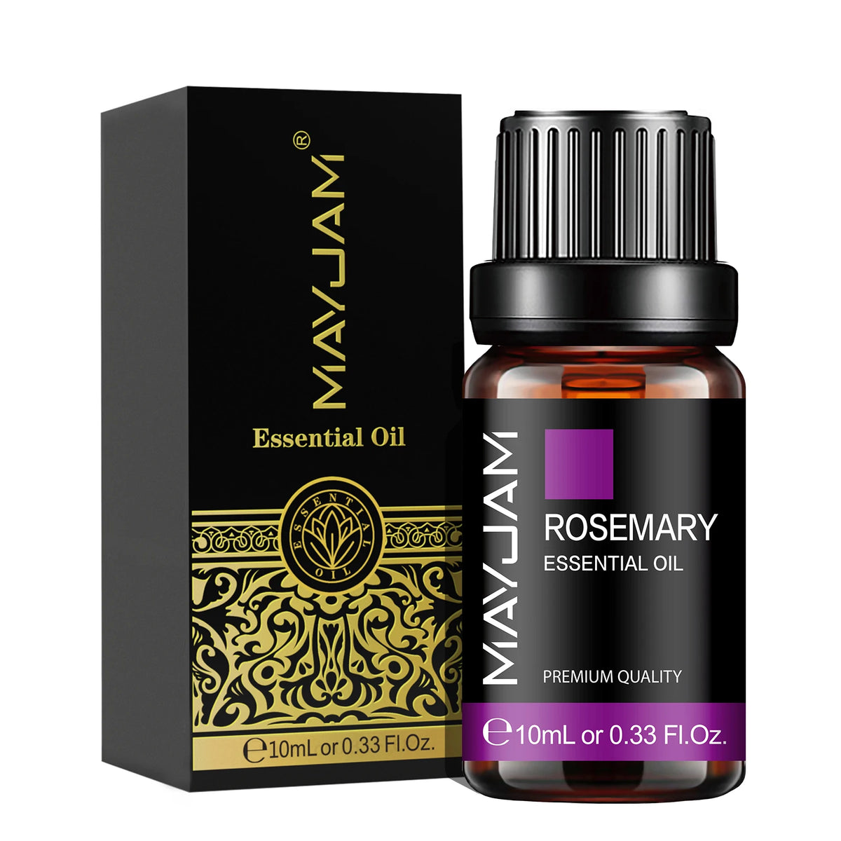Olejek Eteryczny MAYJAM 10ML — Zapachowy Olejek do Aromaterapii (Lawenda, Jaśmin, Eukaliptus, Wanilia, Drzewo Sandałowe, Bergamotka, Rozmaryn, Cytronela, Cynamon)