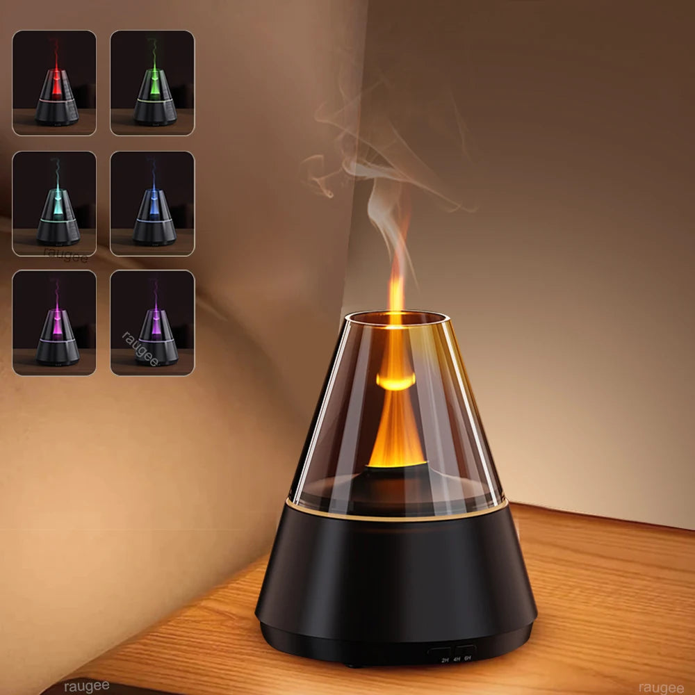 Mini Nawilżacz Powietrza USB — Dyfuzor Zapachowy do Aromaterapii z Kolorową Lampką Nocną