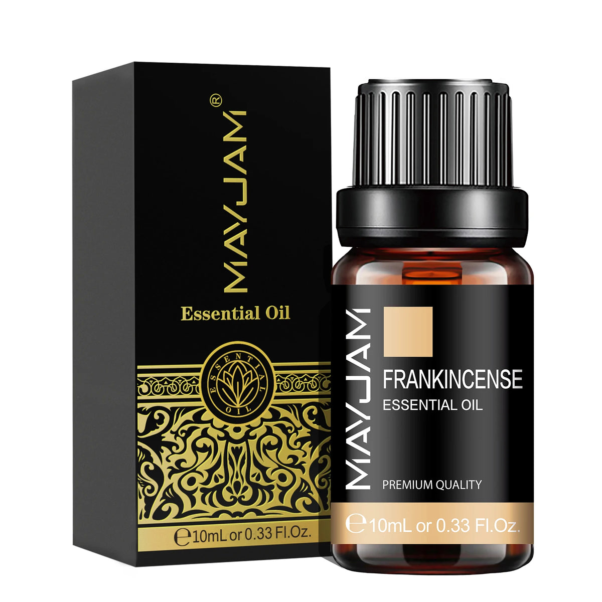 Olejek Eteryczny MAYJAM 10ML — Zapachowy Olejek do Aromaterapii (Lawenda, Jaśmin, Eukaliptus, Wanilia, Drzewo Sandałowe, Bergamotka, Rozmaryn, Cytronela, Cynamon)