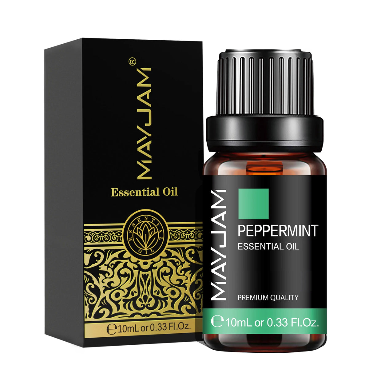 Olejek Eteryczny MAYJAM 10ML — Zapachowy Olejek do Aromaterapii (Lawenda, Jaśmin, Eukaliptus, Wanilia, Drzewo Sandałowe, Bergamotka, Rozmaryn, Cytronela, Cynamon)