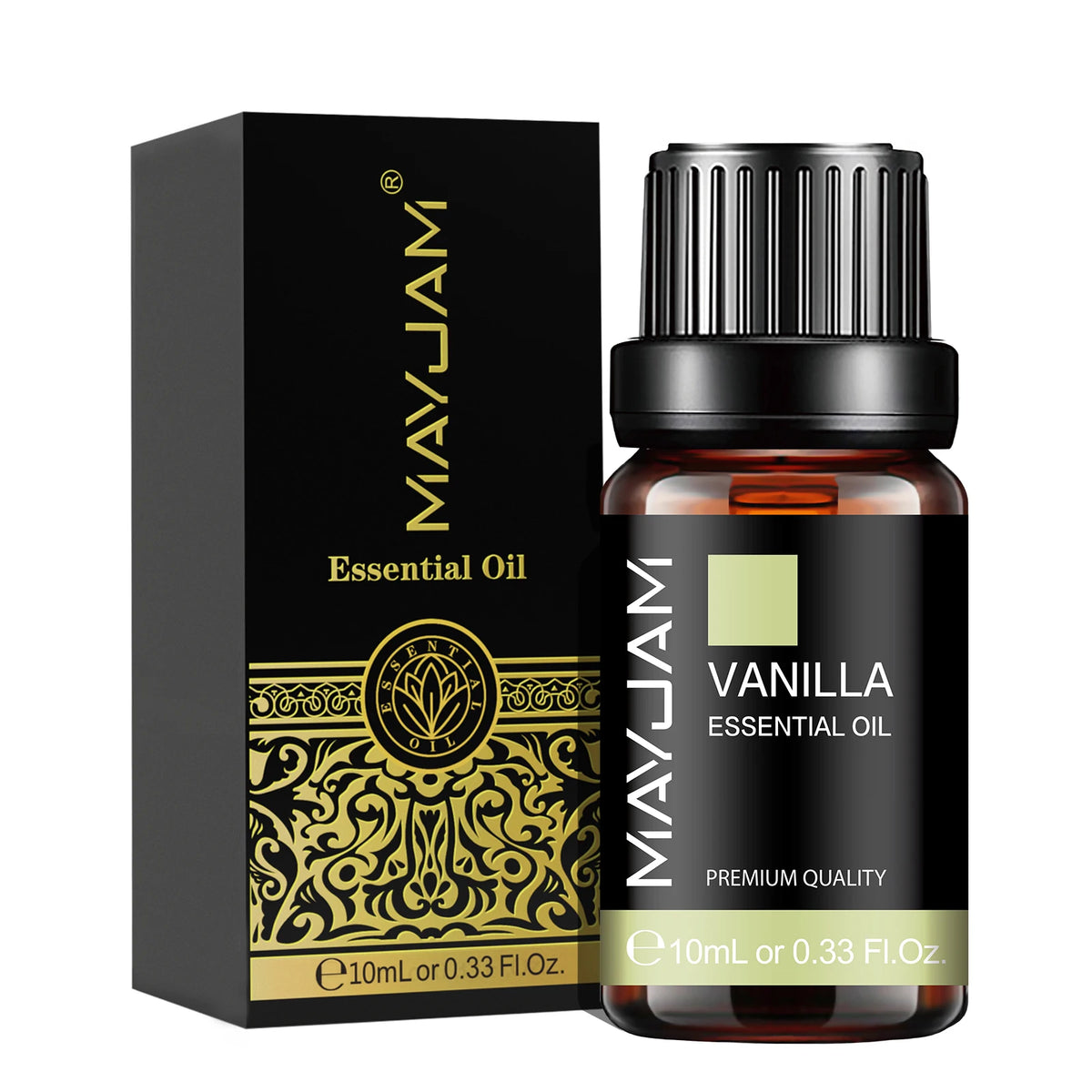 Olejek Eteryczny MAYJAM 10ML — Zapachowy Olejek do Aromaterapii (Lawenda, Jaśmin, Eukaliptus, Wanilia, Drzewo Sandałowe, Bergamotka, Rozmaryn, Cytronela, Cynamon)
