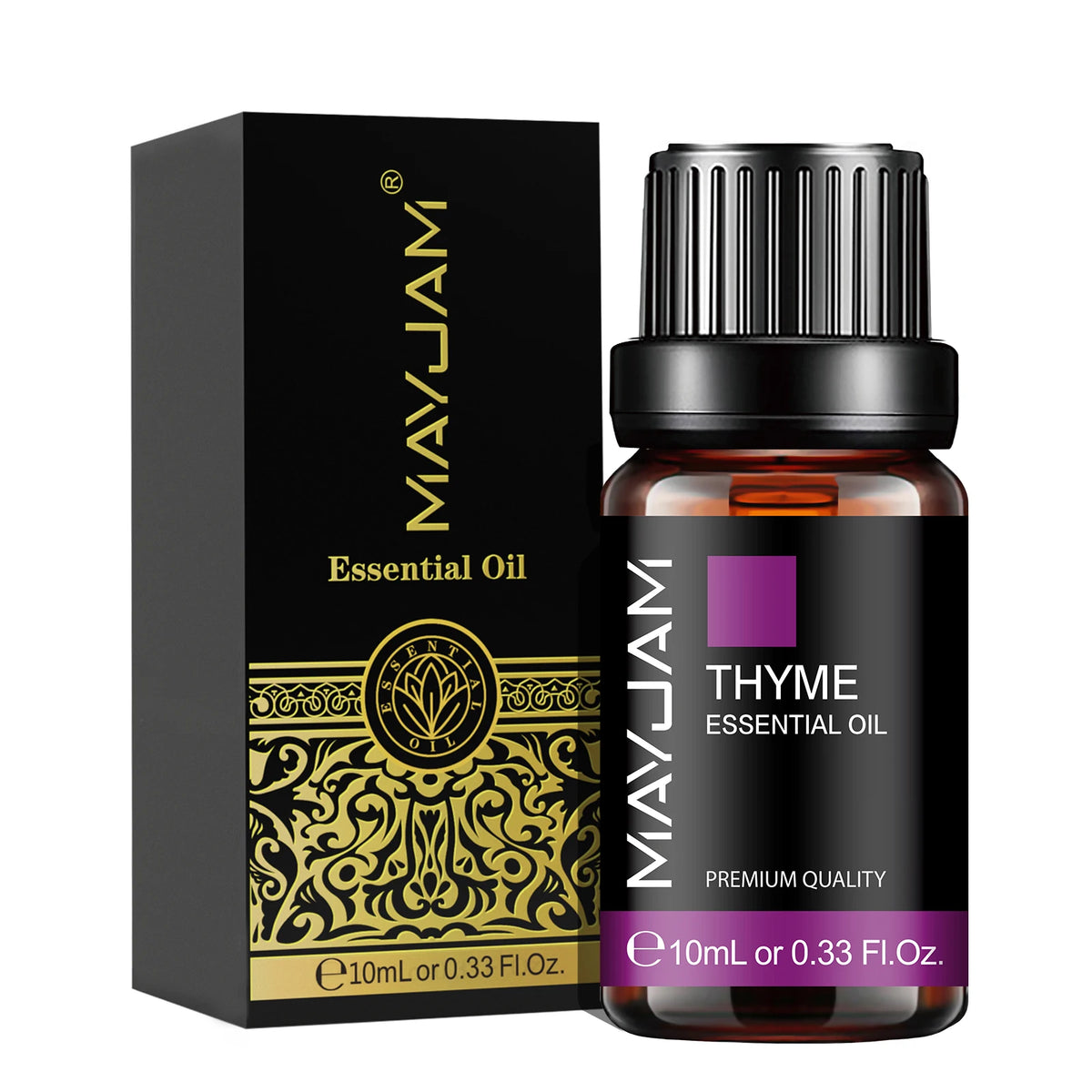 Olejek Eteryczny MAYJAM 10ML — Zapachowy Olejek do Aromaterapii (Lawenda, Jaśmin, Eukaliptus, Wanilia, Drzewo Sandałowe, Bergamotka, Rozmaryn, Cytronela, Cynamon)